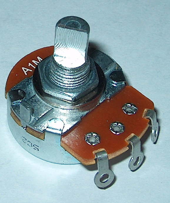 1M Log D-shaft Potentiometer